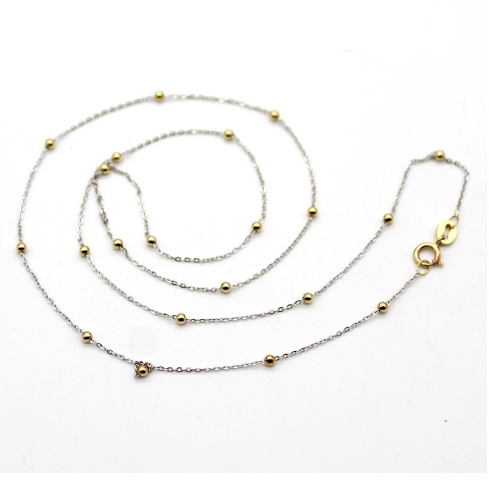SOLD - 14k Bead Necklace & Pendant